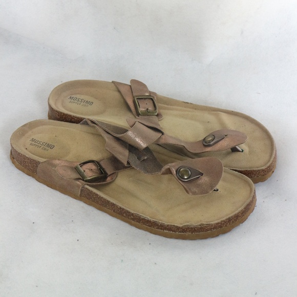 MOSSIMO SUPPLY CO. Copper T-Strap Sandals - Picture 5 of 7